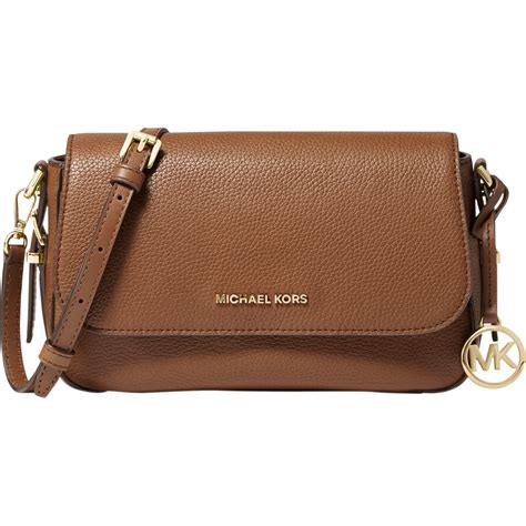 michael michael kors bedford legacy leather flap crossbody|Bedford Legacy Large Logo and Pebbled Leather .